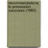 Recommendations to Presession Caucuses (1980)