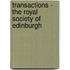 Transactions - The Royal Society Of Edinburgh