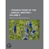 Transactions of the Annual Meeting (Volume 8)
