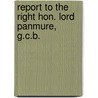 Report to the Right Hon. Lord Panmure, G.C.B. door General Books