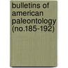 Bulletins of American Paleontology (No.185-192) door Paleontological Research Institution