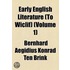 Early English Literature (To Wiclif) (Volume 1)