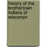History Of The Brothertown Indians Of Wisconsin door Ronald H. Lambert Sr.