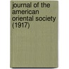 Journal Of The American Oriental Society (1917) door American Oriental Society