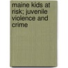 Maine Kids at Risk; Juvenile Violence and Crime door United States Congress Justice