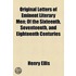 Original Letters Of Eminent Literary Men (1843)