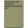 Ornamente der Musik für Tasteninstrumente Bd.1 door Onbekend