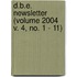 D.B.E. Newsletter (Volume 2004 V. 4, No. 1 - 11)
