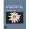 Laurence Sterne and Goethe (Volume 10, Nos. 1-4) door Wilhelm Robert Richard Pinger