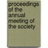 Proceedings of the Annual Meeting of the Society