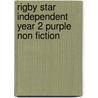 Rigby Star Independent Year 2 Purple Non Fiction door Claire Llewelyn
