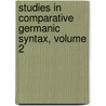 Studies in Comparative Germanic Syntax, Volume 2 door Hoskuldur Thrainsson