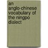 An Anglo-Chinese Vocabulary of the Ningpo Dialect