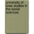 University Of Iowa Studies In The Social Sciences