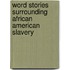 Word Stories Surrounding African American Slavery