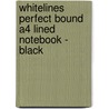 Whitelines Perfect Bound A4 Lined Notebook - Black door Onbekend