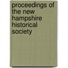 Proceedings of the New Hampshire Historical Society door New Hampshire Society