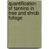 Quantification of Tannins in Tree and Shrub Foliage