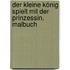 Der kleine König spielt mit der Prinzessin. Malbuch