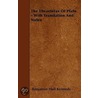 The Theaetetus Of Plato - With Translation And Notes by Benjamin Hall Kennedy