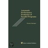 Automatic Performance Prediction Of Parallel Programs by Thomas Fahringer