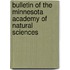 Bulletin Of The Minnesota Academy Of Natural Sciences