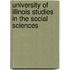 University of Illinois Studies in the Social Sciences