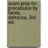 Exam Prep For Precalculus By Faires, Defranza, 3rd Ed.
