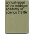 Annual Report of the Michigan Academy of Science (1919)