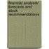 Financial Analysts' Forecasts And Stock Recommendations