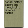 Natural History Papers and Memoir of N. Laurence Austen by Nathaniel Laurence Austen