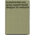 Experimental and Quasi-Experimental Designs for Research
