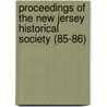 Proceedings of the New Jersey Historical Society (85-86) door John C. Honeyman