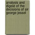 Analysis And Digest Of The Decisions Of Sir George Jessel