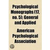 Psychological Monographs (17, No. 5); General and Applied door American Psychological Association