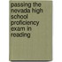Passing the Nevada High School Proficiency Exam in Reading