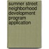 Sumner Street Neighborhood Development Program Application