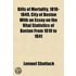Bills of Mortality, 1810-1849, City of Boston with an Essay