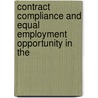 Contract Compliance and Equal Employment Opportunity in the door United States Committee