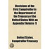 Decisions of the First Comptroller in the Department of the