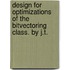 Design for Optimizations of the Bitvectoring Class. by J.T.