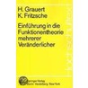 Einfuhrung In die Funktionentheorie Mehrerer Veranderlicher door Klaus Fritzsche
