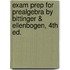 Exam Prep For Prealgebra By Bittinger & Ellenbogen, 4th Ed.