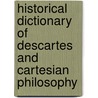 Historical Dictionary Of Descartes And Cartesian Philosophy door Roger Ariew