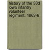 History Of The 33d Iowa Infantry Volunteer Regiment. 1863-6 door A.F. Sperry