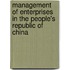 Management Of Enterprises In The People's Republic Of China