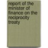 Report of the Minister of Finance on the Reciprocity Treaty