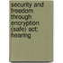 Security And Freedom Through Encryption (safe) Act; Hearing