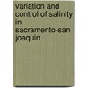 Variation and Control of Salinity in Sacramento-San Joaquin by California Division of Water Resources