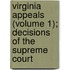 Virginia Appeals (Volume 1); Decisions of the Supreme Court